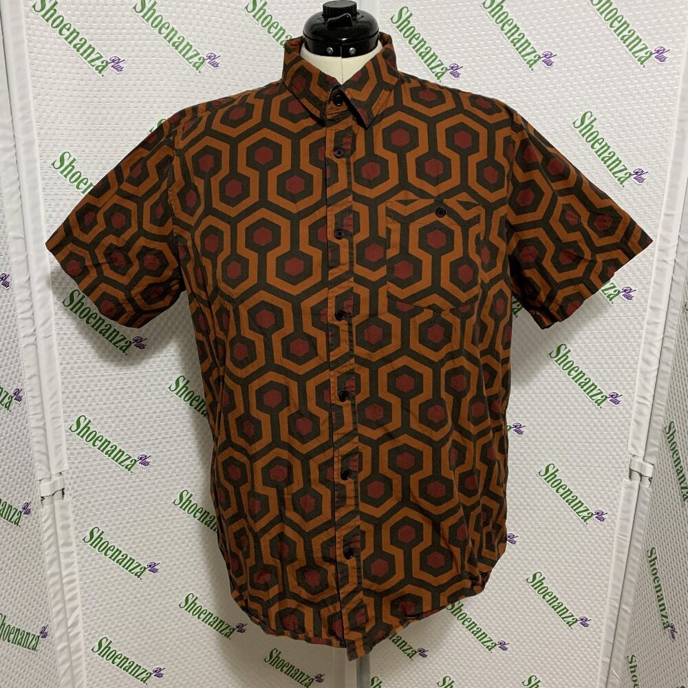 Middle Of Beyond Button Down Shirt The Shining Hotel Carpet Print MOB Mens XL